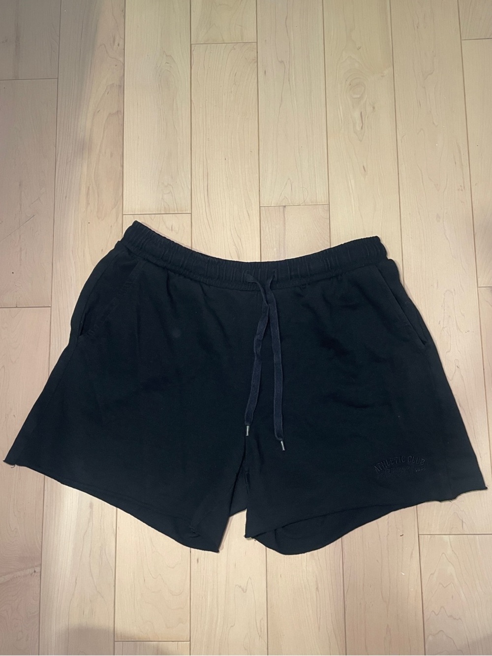 H&M Shorts Black Women's Drawstring Lounge Shorts with Pockets - Picture 6 of 7